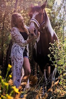 Photo cheval et femme 