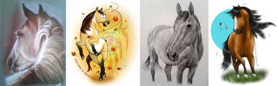 dessins de chevaux 