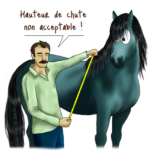 hauteur de chute à cheval 