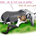 Ne pas avoir envie de monter à cheval dessin