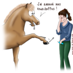 Cheval et fourchette humour