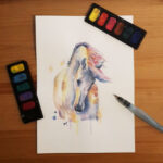 Aquarelle cheval